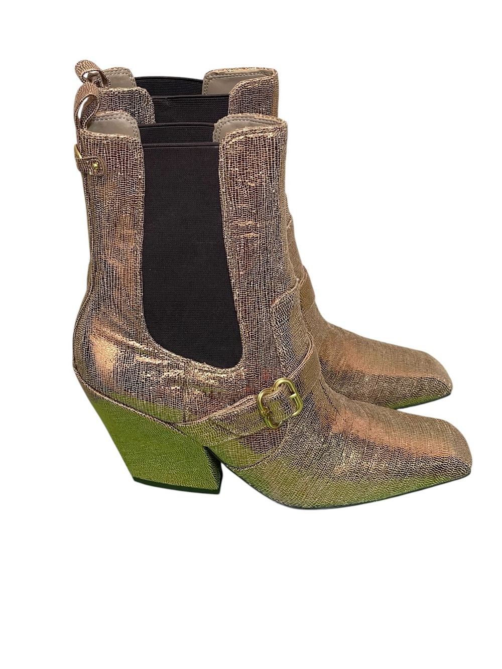 Sam Edelman Women's Suzette
Deep Gold Metallic Chelsea Boot
New Size 8.5” - Picture 3 of 11